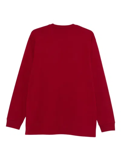 Carhartt Logo-embroidered T-shirt In Red
