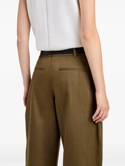Proenza Schouler White Label Dori Trousers In Green