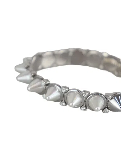 Ambush Pearl Spike Bracelet In Metallic