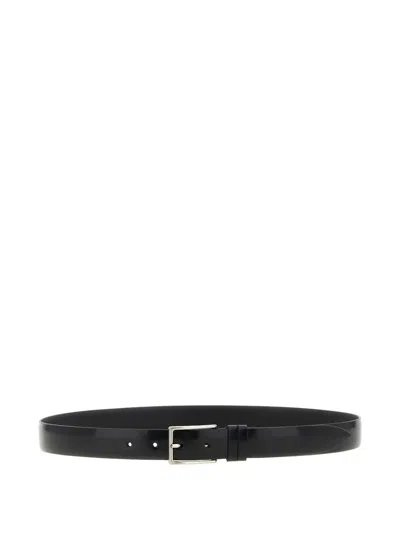 Zerbini Claudio Leather Belt In Black