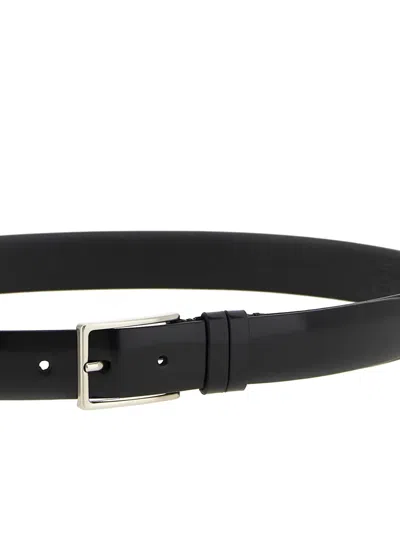 Zerbini Claudio Leather Belt In Black