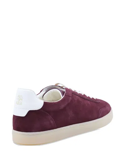 Brunello Cucinelli Low Top Suede Finish Rubber Sole Sneakers