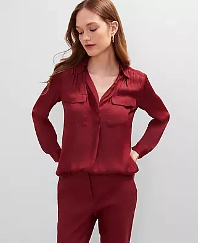 Ann Taylor Soft Drapey Camp Shirt