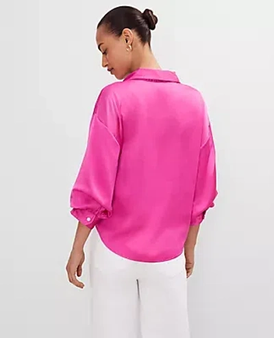 Ann Taylor Petite Blouson Sleeve Shirt