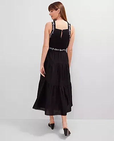 Ann Taylor Petite Halter Midi Flare Dress
