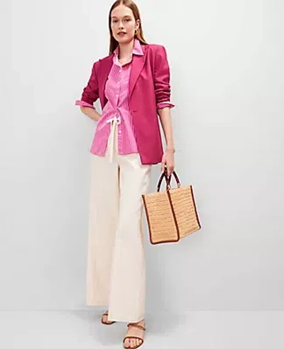 Ann Taylor Petite Striped Relaxed Perfect Shirt