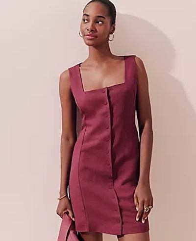 Ann Taylor Petite Linen Button-down Dress
