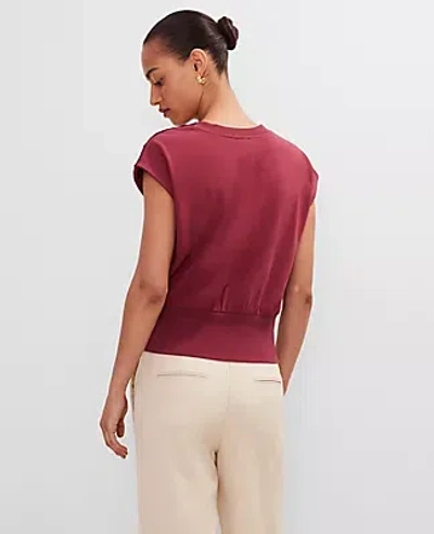 Ann Taylor Petite Shoulder Button Top