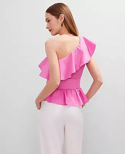 Ann Taylor Petite One-shoulder Tie Waist Blouse