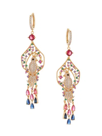 Eye Candy La Women's Luxe Collection Bird 18k-goldplated Brass & Cubic Zirconia Dangle Earrings