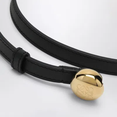 Loewe Pebble Anagram Black Belt Women In Black
