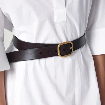Loewe Dark Brown Leather Belt Women