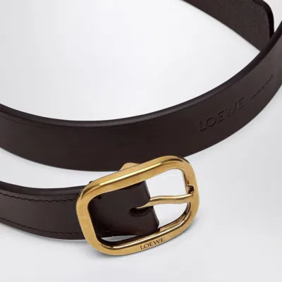 Loewe Dark Brown Leather Belt Women