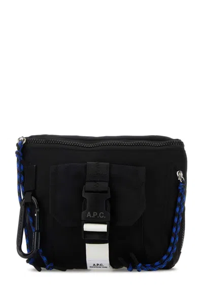 Apc Black Fabric Trek Belt Bag In Black