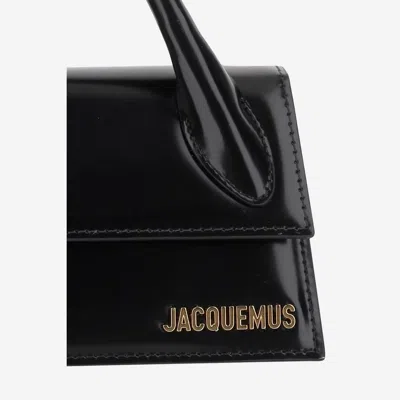 Jacquemus The Chiquito Leather Tote Bag In An Elongated Design In Black