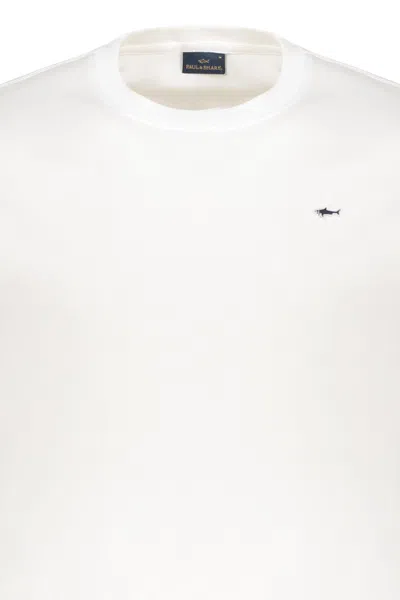 Paul&amp;shark White Long-sleeve T-shirt With A Minimalist Design In White