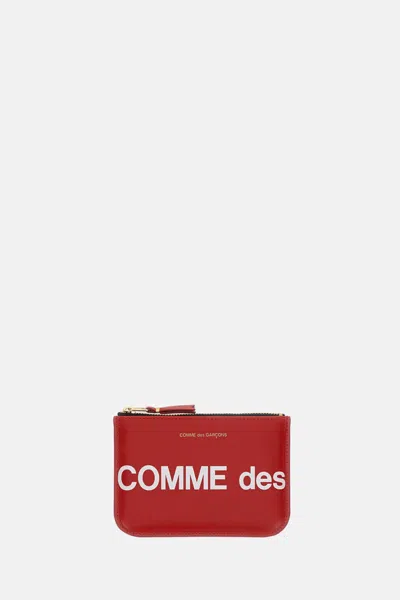 Comme Des Garçons Play Wallet In Red