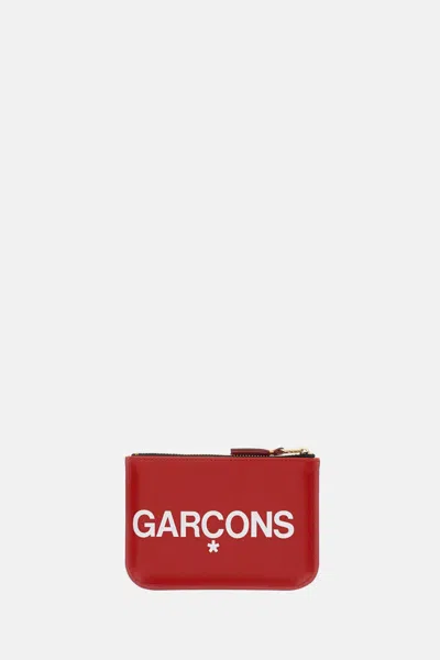 Comme Des Garçons Play Wallet In Red