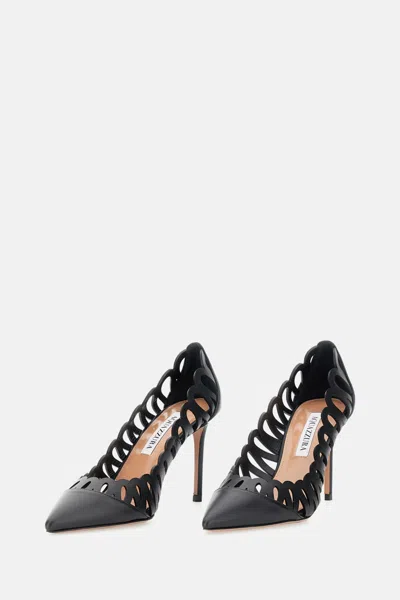 Aquazzura Black Pointed Toe Heels