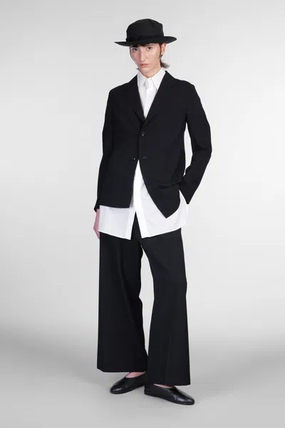 Yohji Yamamoto Blazer In Black Wool