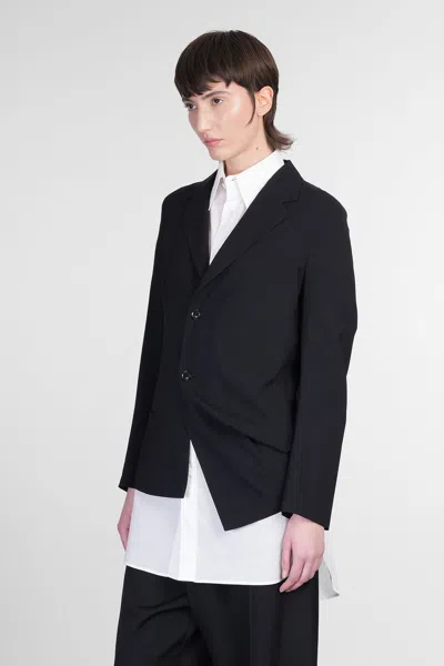 Yohji Yamamoto Blazer In Black Wool