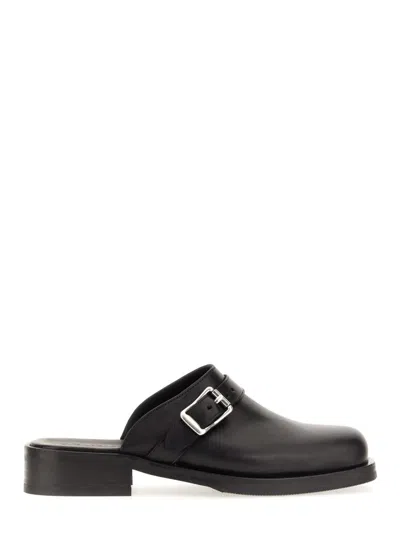 Our Legacy Ssense Exclusive Black Leather Camion Mule Loafers