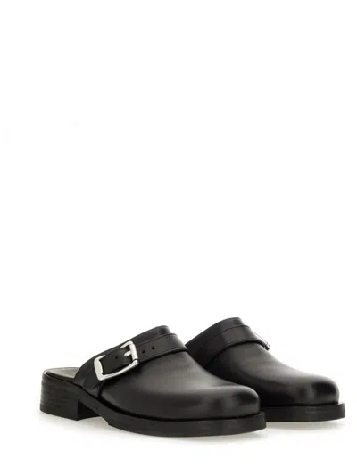 Our Legacy Ssense Exclusive Black Leather Camion Mule Loafers