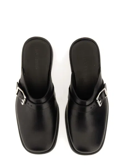 Our Legacy Ssense Exclusive Black Leather Camion Mule Loafers