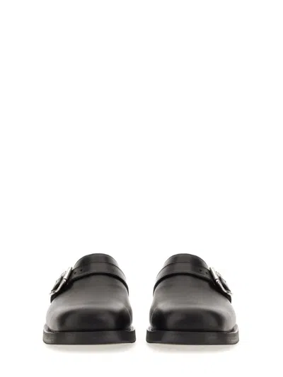 Our Legacy Ssense Exclusive Black Leather Camion Mule Loafers
