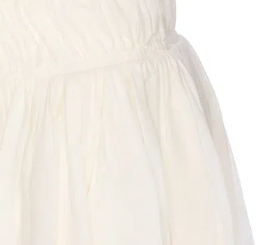 Alaïa Alaia Women Linen And Cotton Skirt In Nude
