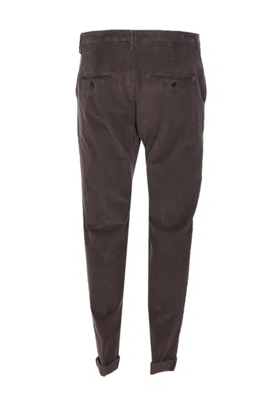 Dondup Brown Corduroy Jeans With Tailored Fit In Brown