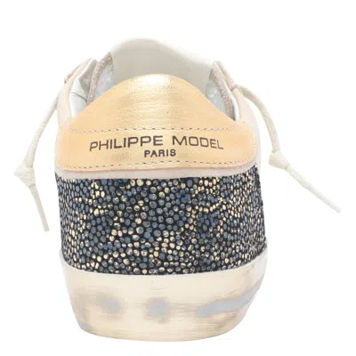 Philippe Model Logo-patch Round-toe Sneakers In Nude