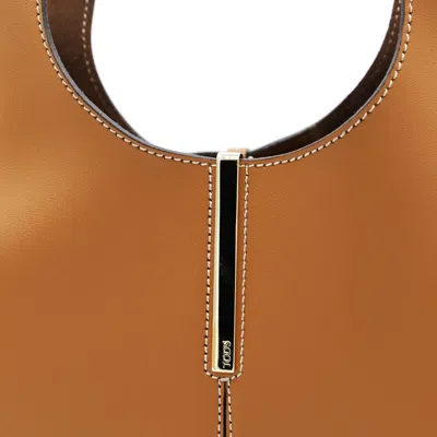 Tod's Brown Leather Top Handle Bag