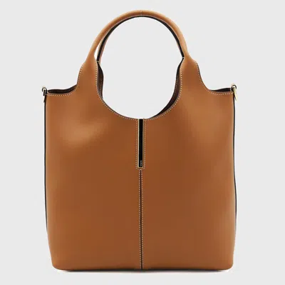 Tod's Brown Leather Top Handle Bag