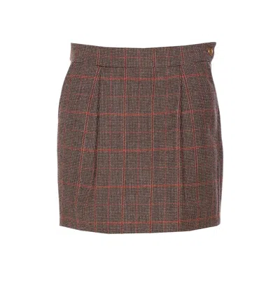 Chloé Mini Check Skirt