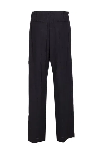 Brunello Cucinelli Sartorial Track Trousers In Fluid Twill Wool Crepe In Black