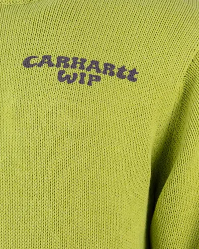 Carhartt Embroidered-logo Sweater In Green