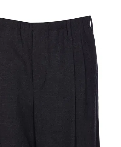 Brunello Cucinelli Sartorial Track Trousers In Fluid Twill Wool Crepe In Black