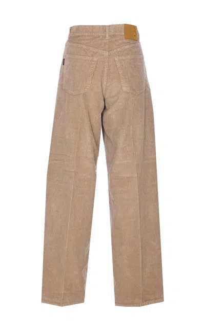 Haikure Corduroy Fabric Wide Fit Trousers In Multi