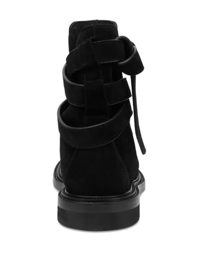 Moschino Rounded Toe Ankle Boots With Side Stitching In Multi