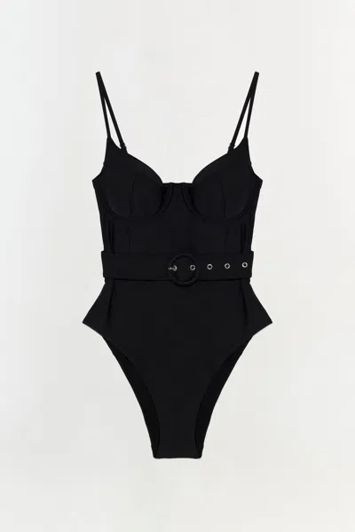 Simkhai Women's Signature Noa Swimsuit In Black