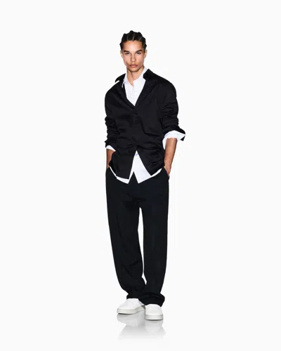 Armani Exchange Classic Shirts In Black