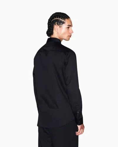 Armani Exchange Classic Shirts In Black