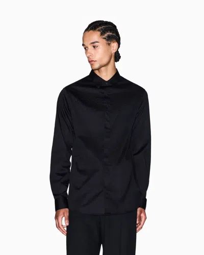 Armani Exchange Classic Shirts In Black