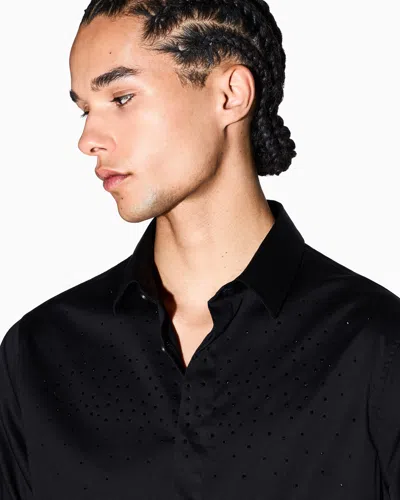 Armani Exchange Classic Shirts In Black