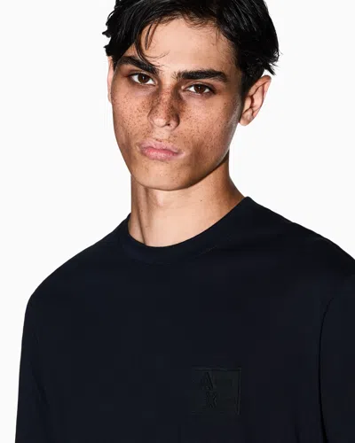 Armani Exchange Regular Fit T-shirts In Black