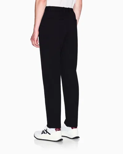 Armani Exchange Casual Trousers In Black
