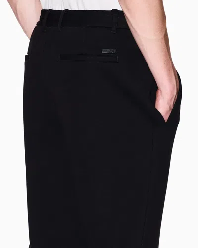 Armani Exchange Casual Trousers In Black