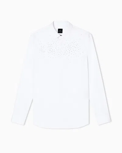Armani Exchange Classic Shirts In White