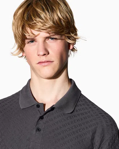 Armani Exchange Polo Shirts In Purple